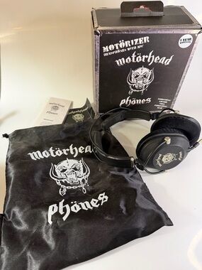 2012 Motörhead Motörizer headphones in package.